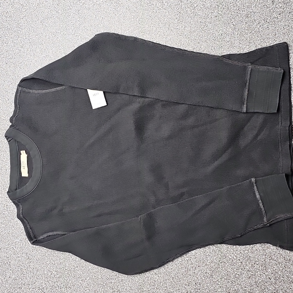NWT American Eagle Premium AE77 Men's Gray Medium Long Sleeve Waffle Shirt